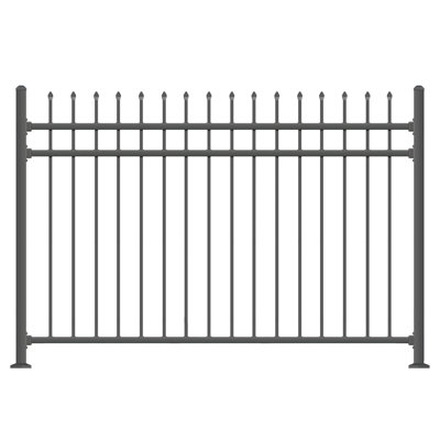 Panneau de clôture en métal 5 pi H 5,5 pi H 5 pi