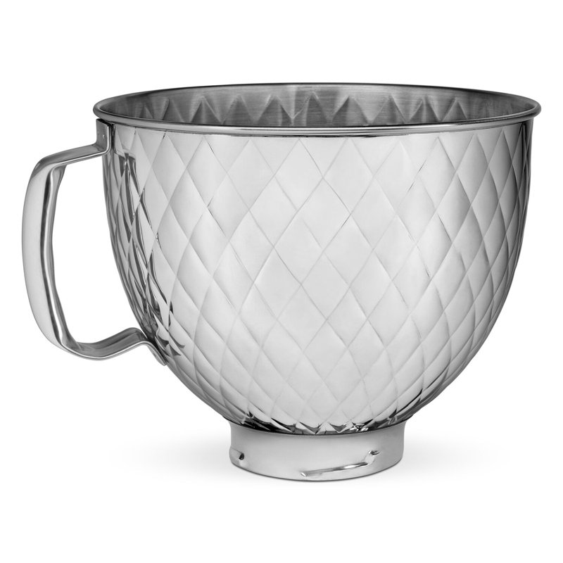 Bol de 5 pintes en acier inoxydable matelassé KitchenAid, Acier Inoxydable