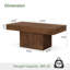 Solid Wood Pedestal Coffee Table