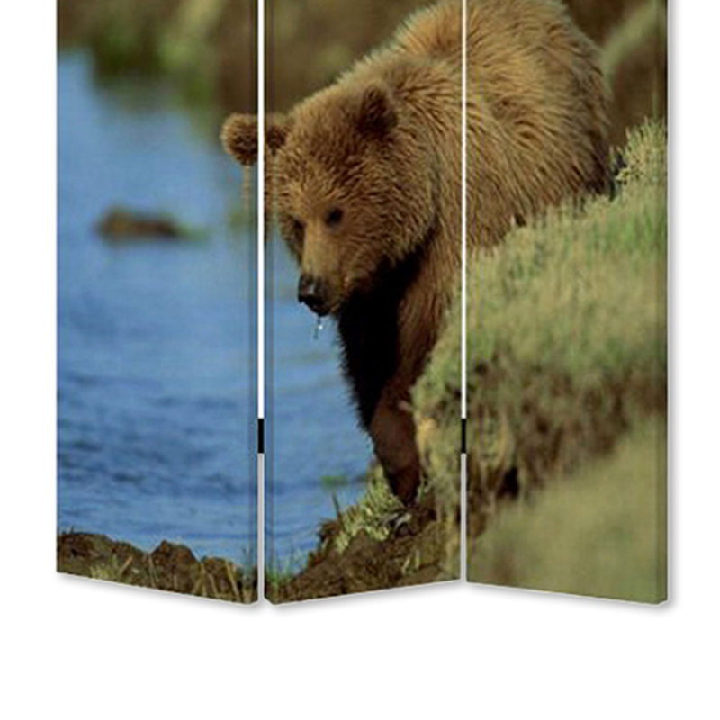 Hartlepool 48'' W x 72'' H 3 - Panel Folding Room Divider