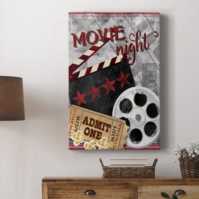 Movie Night II -Custom Wrapped Gallery Cavas