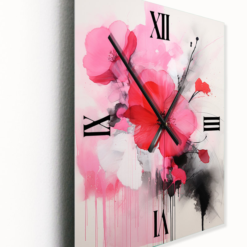 Horloge murale Guistino - Fuschia, Petit
