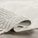 Jemier Textured Tile Ivory Area Rug