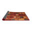 Tapis abstrait beige / rouge-1622732973