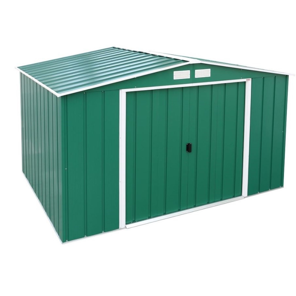 Salford 10 ft. W x 8 ft. D Metal Garden Shed