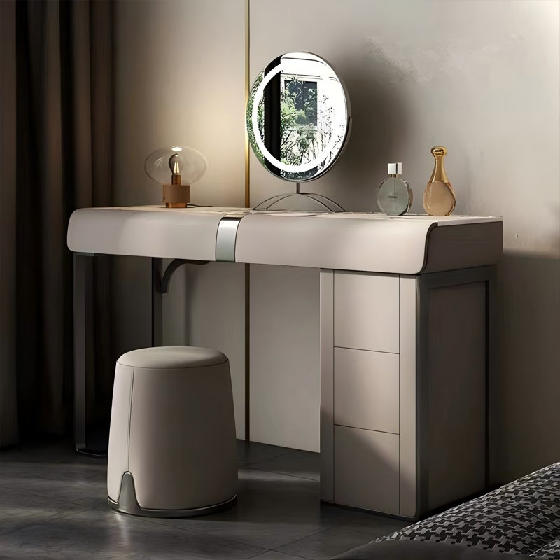 Commode de coiffeuse 31,50 "avec tabouret et miroir