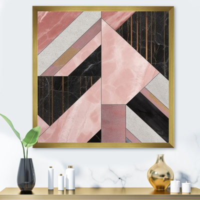 " Marble Granite Agate With Touches Of Gold XI "