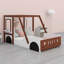 Lit plateforme simple en bois en forme de voiture pour enfants Aimani