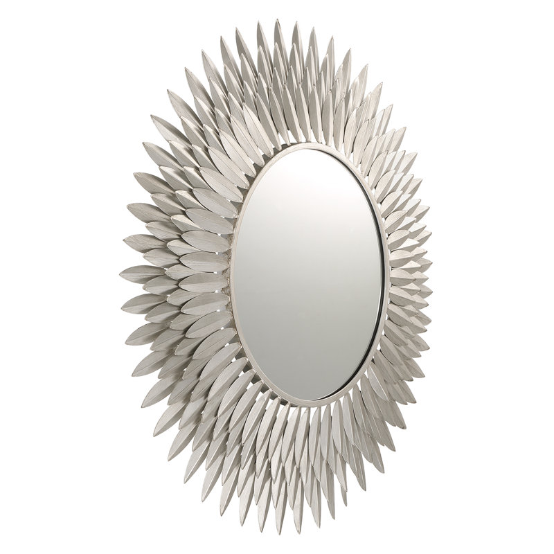 Thom Mirror, Antique Silver , 30" x 30"