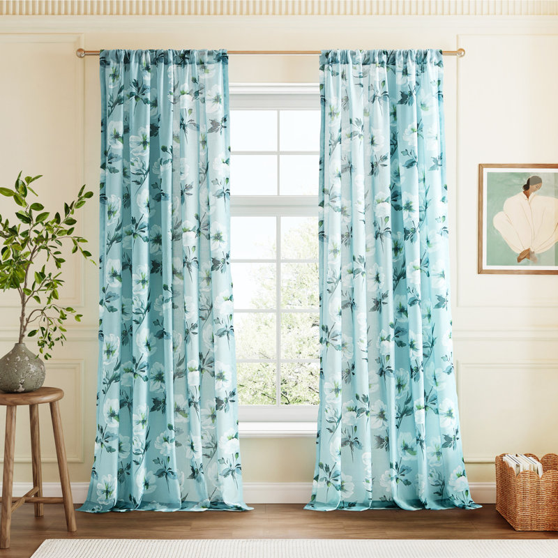 Ensemble de 2 rideaux Ted Baker Electra Blossom 50 x 96, L 50 po x L 95 po