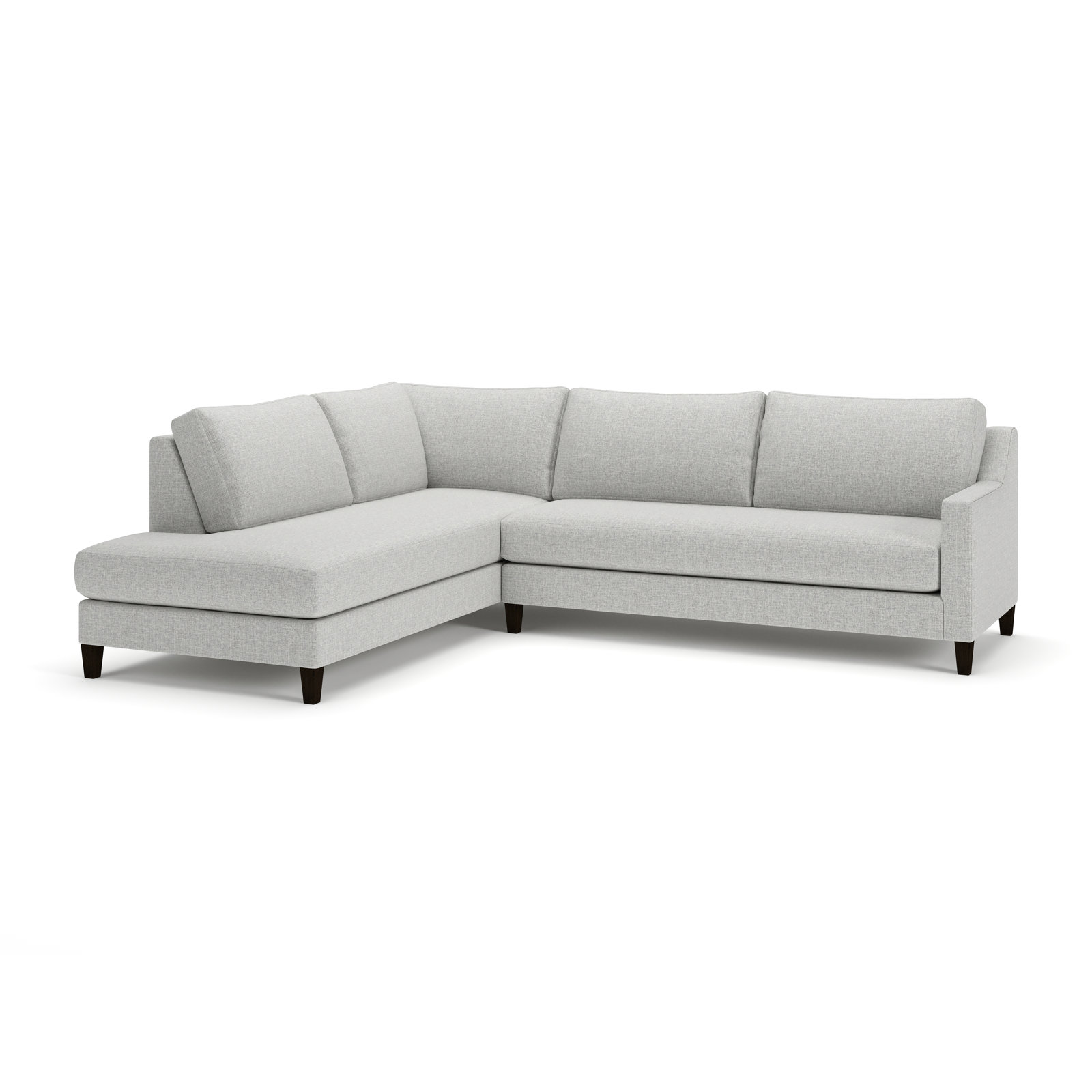Marlowe Chaise Sectional, Turbo Ash, Left Hand Facing