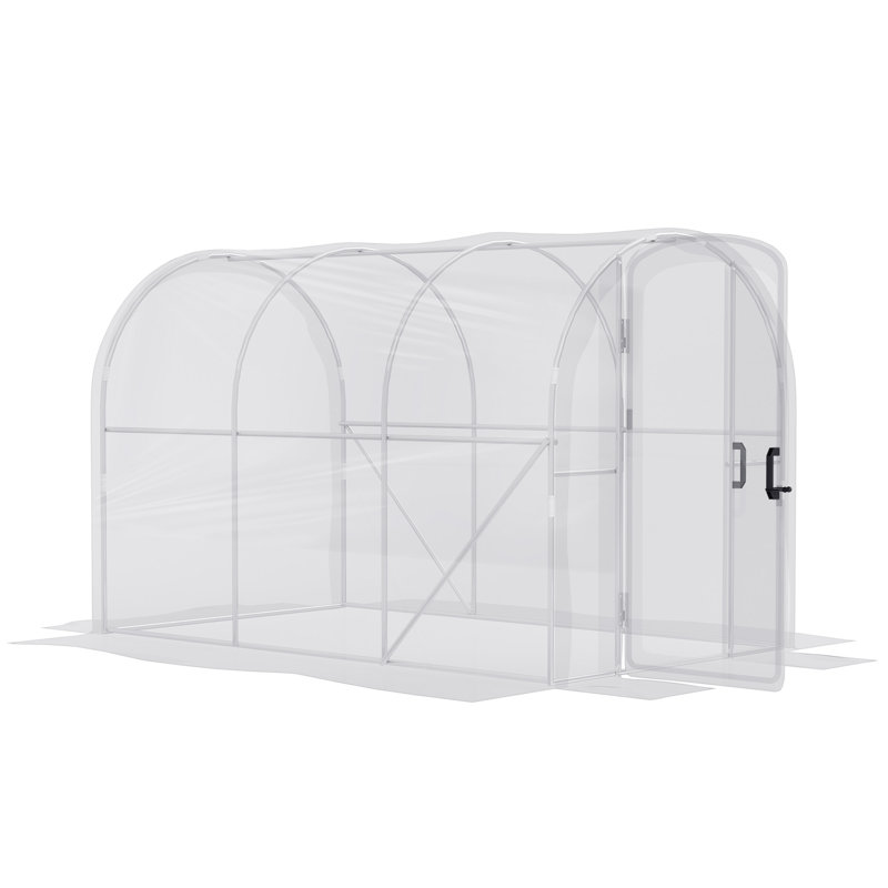Luma Modern Polytunnel Greenhouse With Galvanized Steel Frame And PE Cover