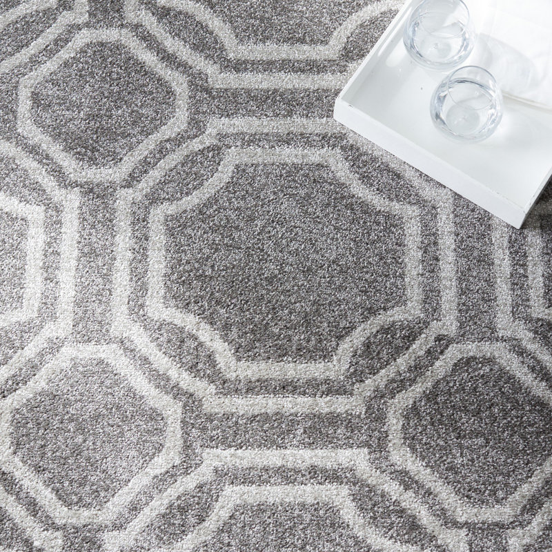 Tapis performance géométrique Amherst, Rond 7 pi