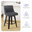 Tabourets de comptoir pivotants avec cadre en bois massif George Oliver Loriell-1337461394-1334114382-1334114383