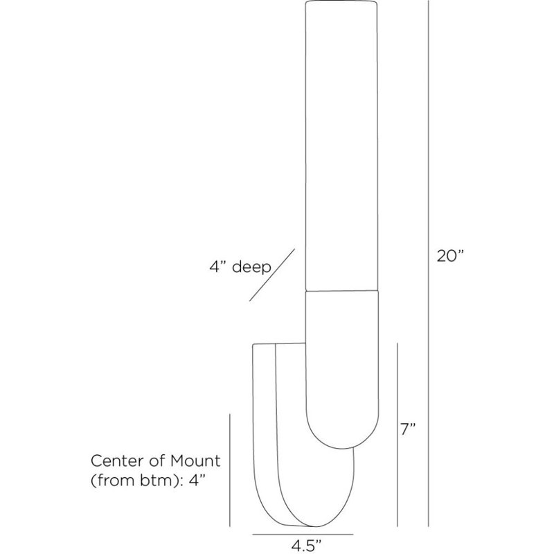 Haynes 1 - Light LED Wallchiere