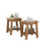 Table de bout, petite table d'appoint, table de chevet avec tablette de rangement à 2 niveaux, table de chevet en bois, salon de table d'appoint étroit, table d'appoint pour petits espaces, chambre à coucher, vestibule, maison de campagne, gris-359957598