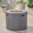 31" Round Fire Pit, 40,000 , Dark Grey, No Assembly Needed Truly 30.85 Inches Wide Grey Finish, Easy Setup
