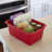 ECR4Kids Scoop Front Plastic Storage Bins, Multipurpose Organization, 5-Piece-100481292