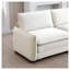Canapé modulaire en L beige avec repose-pieds 2 places pour petits espaces de vie-58904383-58904386