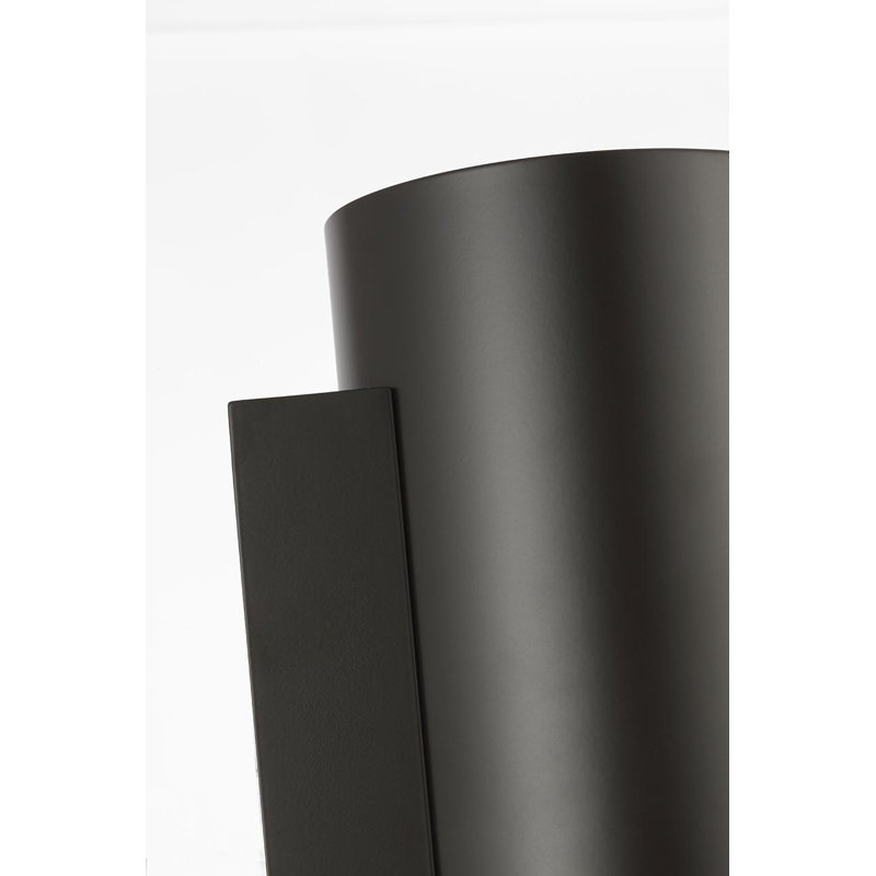 Anne-Marie Barton Armise 18" Sconce with Alabaster, 18" H x 5.25" W x 6.25" D, Matte Carbon