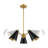 Avia 3 - Light Black/Brass Cone Pendant
