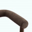 Chaise d'appoint moderne rembourrée avec accoudoirs ronds-2090862977