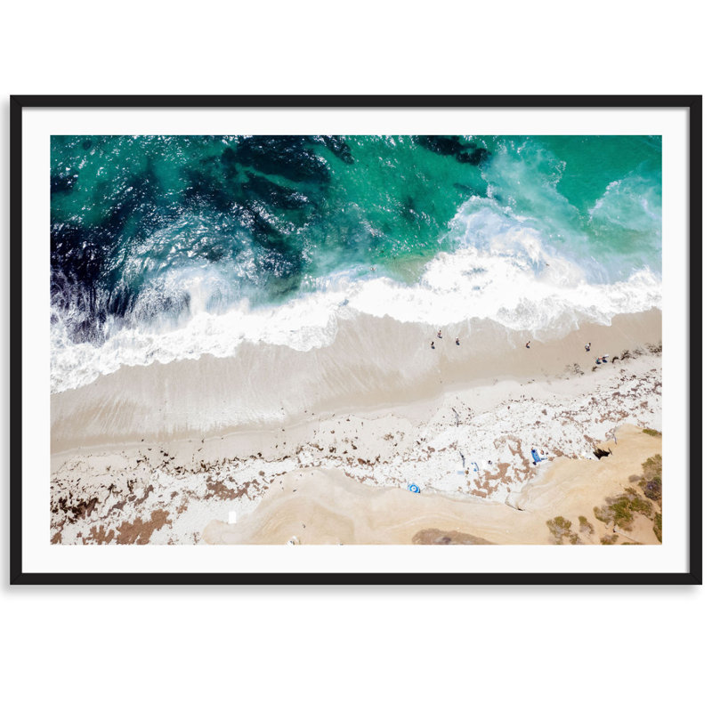 La Jolla Cove par Carly Tabak - Photographie avec cadre photo, Bois noir, L 25 po x H 18 po