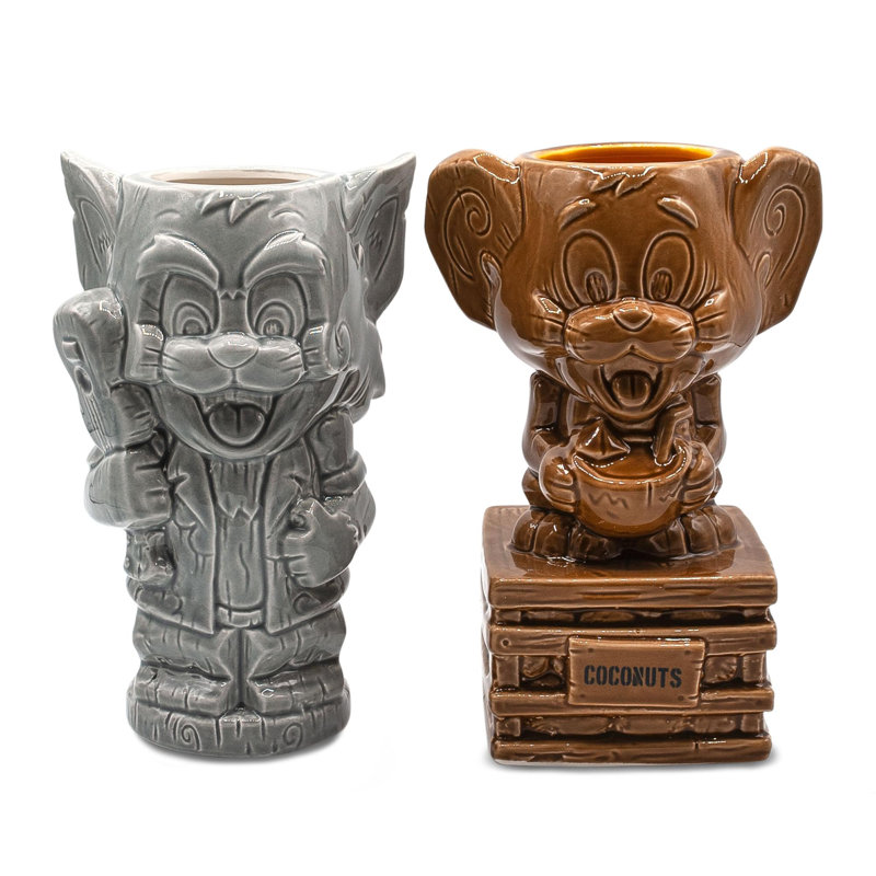 Tasses en céramique Geeki Tikis Tom and Jerry | Ensemble de 2
