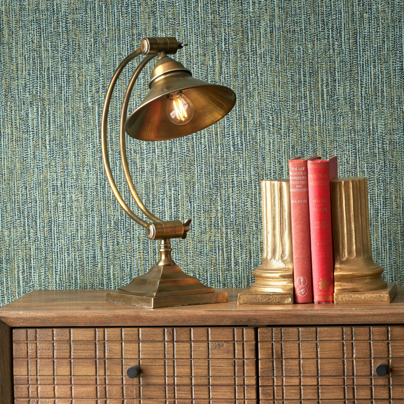 Baret Metal Desk Lamp, Antique Brass