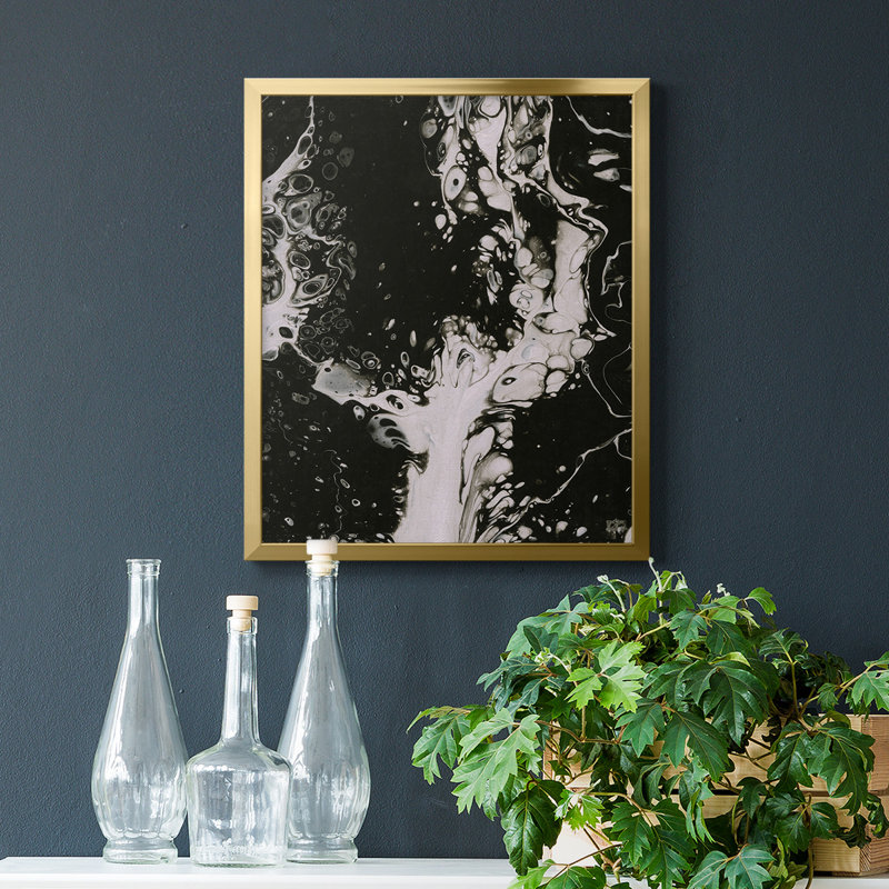 Toile encadrée de qualité supérieure C37 - prête à être accrochée, H 24 po x l 20 po, Or