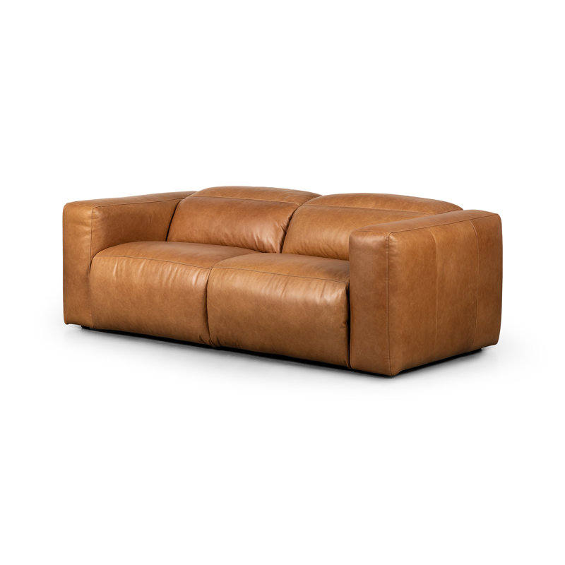 Radley 89" Power Recliner 2 - Piece Sofa, Sonoma Butterscotch Top Grain Leather