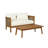 Esaul Acacia 2 - Person Patio Conversation Set with Cushions