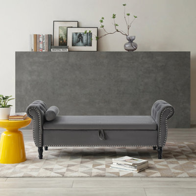 Latita Velvet Upholstered Storage Bench