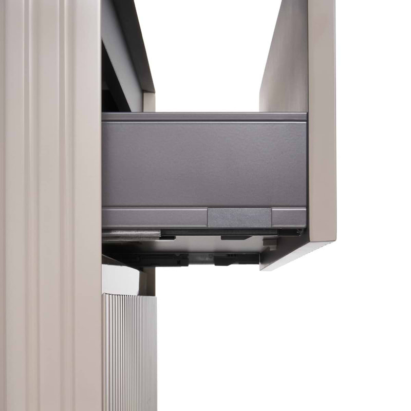 Linear 30" Wall Mounted Single Bathroom Vanity with Top, Taupe, 30"