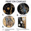 Spatter Explosion Gold Black - reproduction d'art abstraite-489499976-489499990