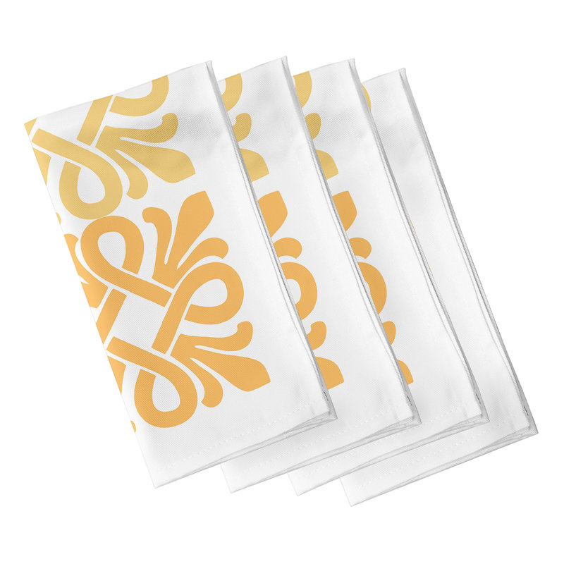 Ensemble de serviettes 4 pièces Milnor, Jaune