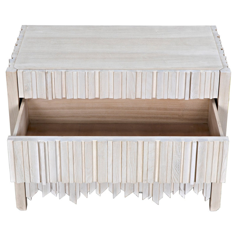 Commode 3 tiroirs en bois massif Desdemona