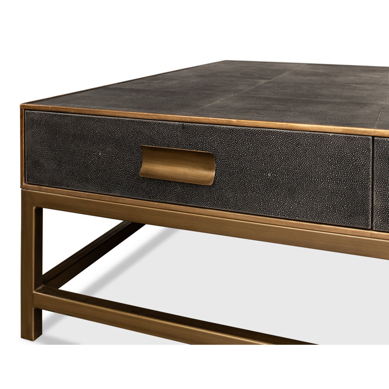 Shagreen Coffee Table, Gray