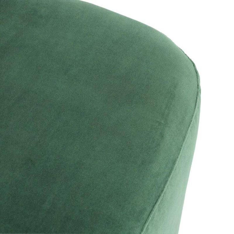 Poppy Chair Forest Velvet Champagne Swivel, Forest Cotton Blend