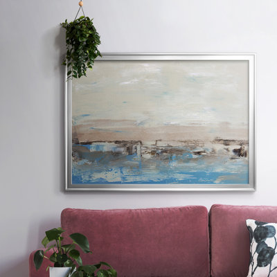 «Bridges Cyan IV», toile tendue avec cadre_2781857
