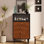 Medieval Style Simple Storage Cabinet Side Cabinet
