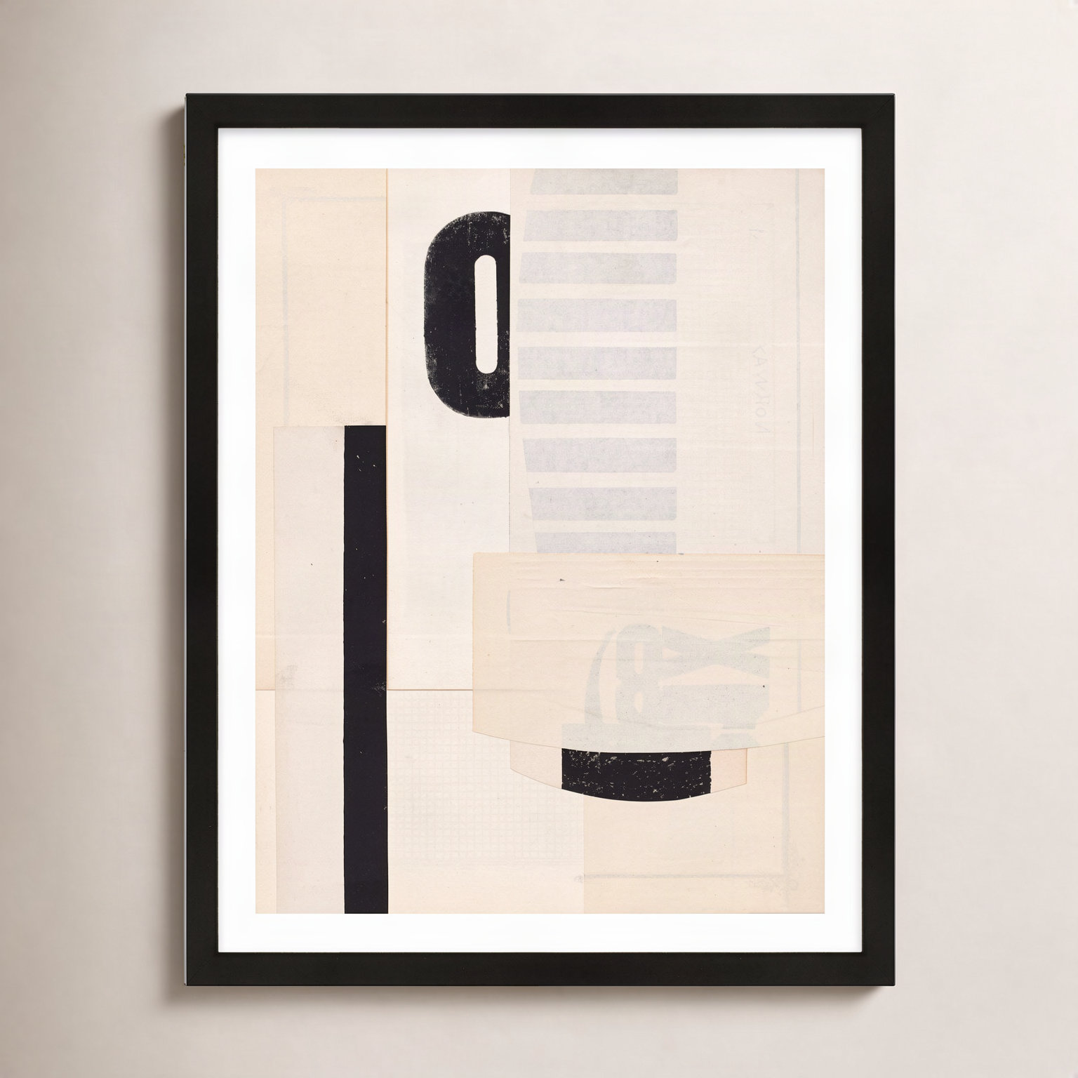 Lise "Hidden Keys" Print by Sarah Short, 38" H x 30" W x 1.25" D, Black