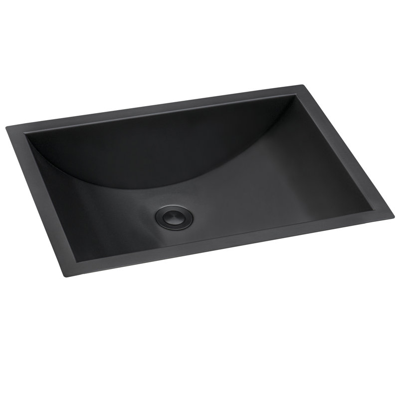 Ruvati 16 x 11 inch Bathroom Sink, Gunmetal Black