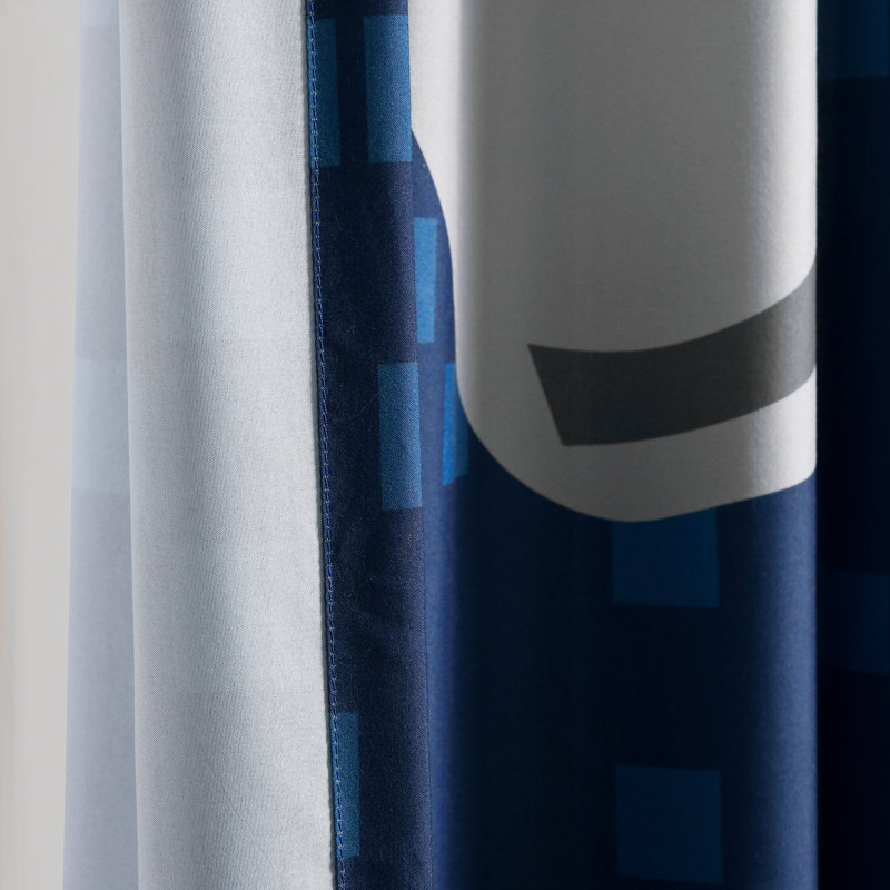 Polyester Semi Sheer Curtain Pair