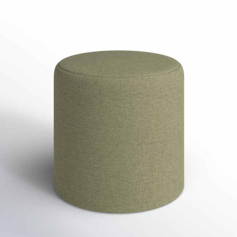 Orlando Upholstered Ottoman, Zuma Laurel Textured Linen