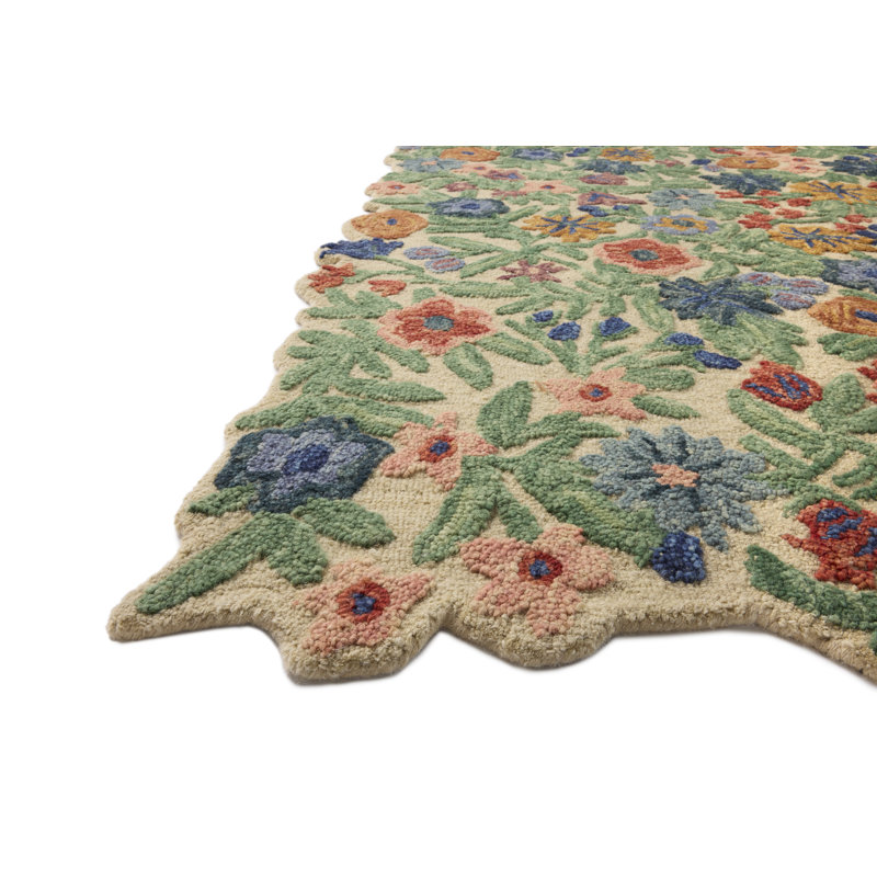 Rifle Paper Company x Loloi Edith Ivory / Multi  Area Rug, Rectangle 2'3" x 3'9",  Ivory/Multicolor 