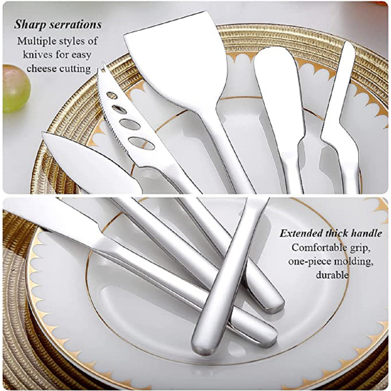 5 Piece Stainless Steel Cheese Serving Set