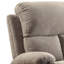 Fauteuil inclinable manuel en tissu avec porte-gobelet et siège en mousse à mémoire de forme, 32 po, finition grise