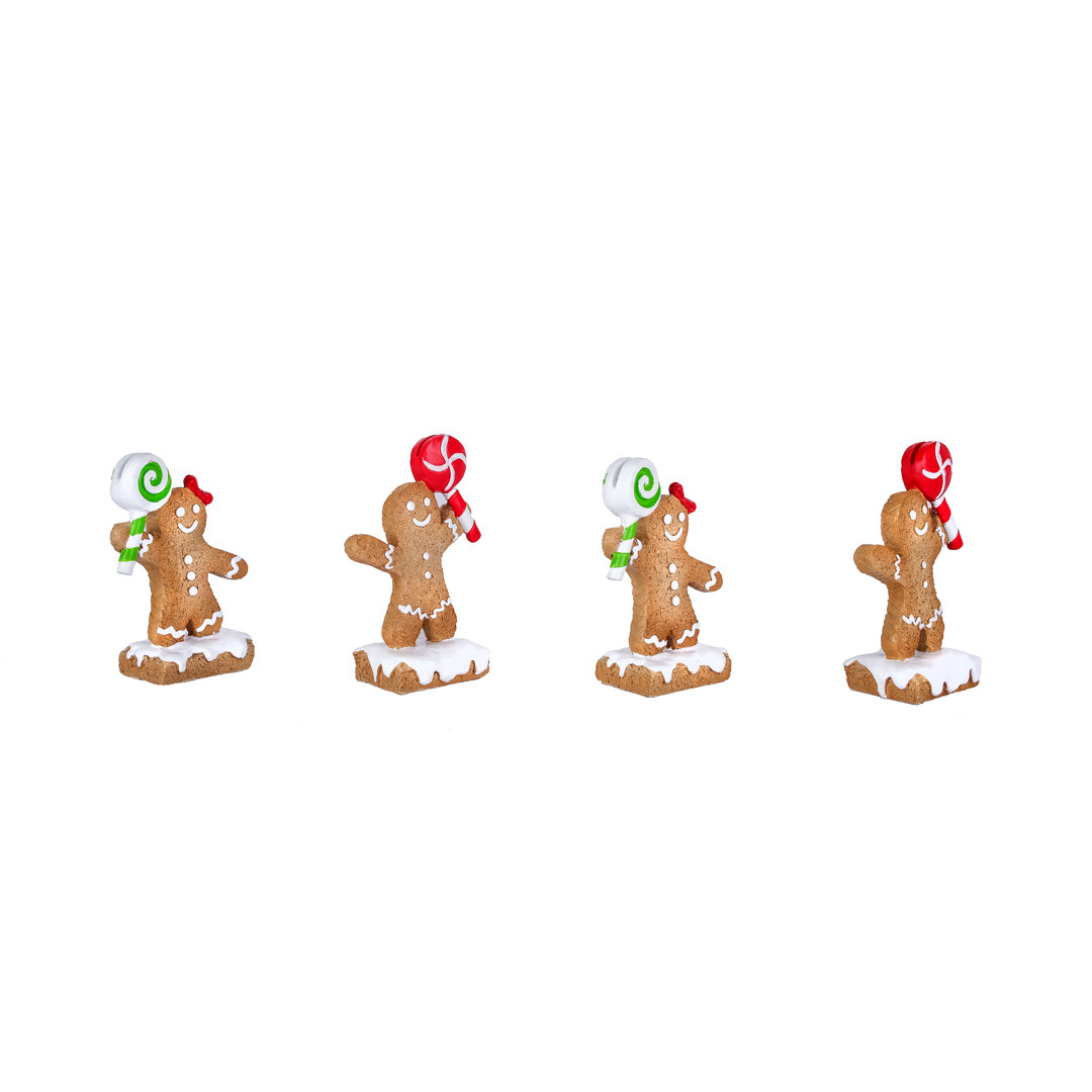 Four Piece Gingerbread Cookie Card Holders The Holiday Aisle®