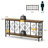 Console Table, Industrial Narrow Sofa Table Behind Couch With 2 Tier Storage Shelf, Entryway Hallway Accent Table For Living Room, Foyer, Rustic Brown-1811934649